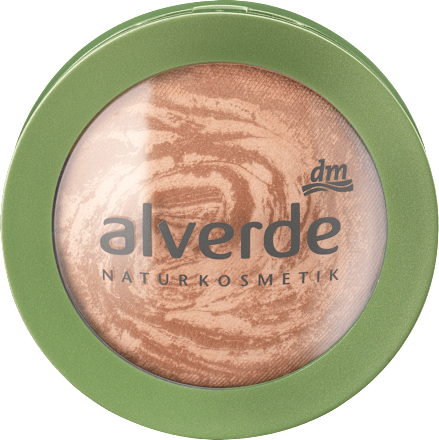 Marmorierter Duo Bronzer soft bronze 01 alverde NATURKOSMETIK