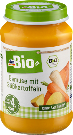 Gemüse mit Süßkartoffeln nach dem 4. Monat dmBio
