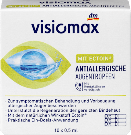 Antiallergische Augentropfen 10 Ampullen à 0,5 ml VISIOMAX