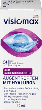 Augentropfen Hyaluron, ohne Konservierungsmittel VISIOMAX