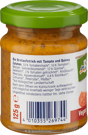 Aufstrich Tomate-Quinoa dmBio