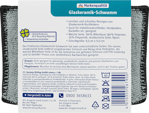 Glaskeramik-Schwamm Profissimo