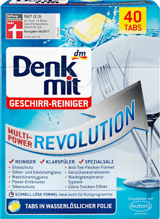 Spülmaschinen-Tabs Multi-Power Revolution Denkmit