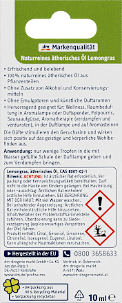 Duftöl Naturreines ätherisches Öl Lemongras Profissimo
