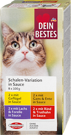 Hrană umedă pentru pisici în sos  Dein Bestes