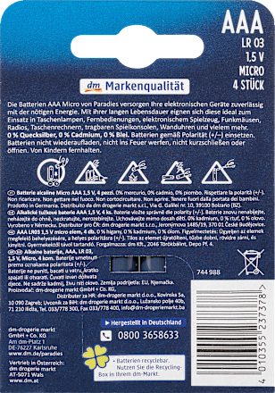 Baterii micro AAA Paradies