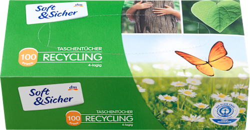 Taschentücher Box Recycling Soft&Sicher
