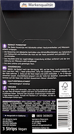 Nosestrips mit Aktivkohle Balea