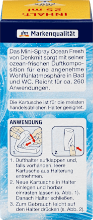 Lufterfrischer Mini-Spray Ocean Fresh Denkmit