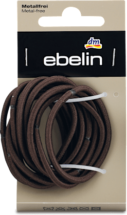 Elastike za lase, temno rjave ebelin