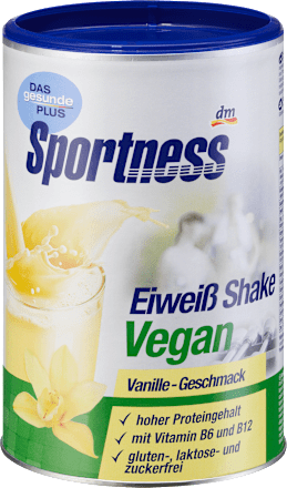 Eiweiß-Shake Pulver, Vegan, Vanille-Geschmack Sportness