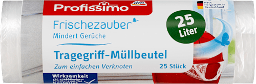 Müllbeutel Frischezauber mit Tragegriff 25L  Profissimo