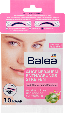 Enthaarungsstreifen Augenbrauen Balea