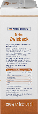 Zwieback, Dinkel dmBio