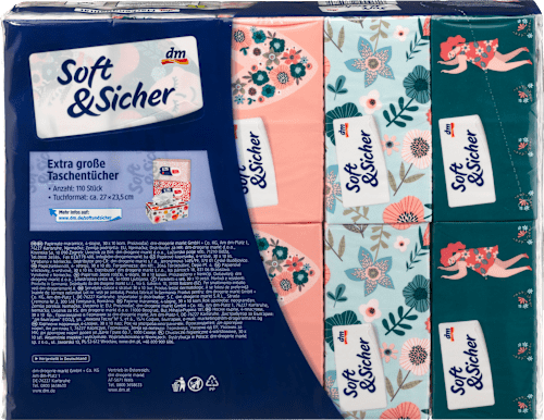 Chusteczki higieniczne Classic, 4-warstwowe, 30x10 szt. Soft&Sicher