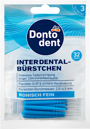Interdentalbürstchen Blau 0,6 mm ISO 3 Dontodent
