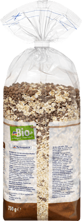 Müsli, Schokolade ohne Rosinen dmBio