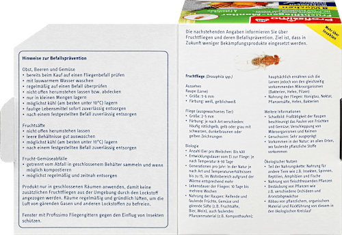 nature Fruchtfliegen-Monitor Set (1 Fl. + 4 Fallen) Profissimo