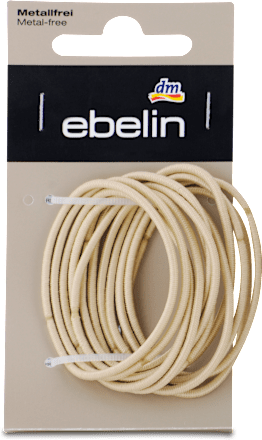 Gumičky do vlasov tenké, béžové ebelin