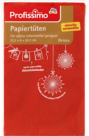 Papiertüten rot Profissimo