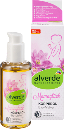 Mamaglück Körperöl Bio-Malve alverde NATURKOSMETIK