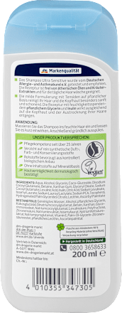 Shampoo Ultra Sensitive alverde NATURKOSMETIK