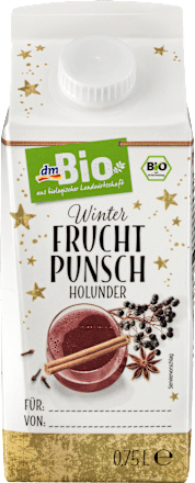 Saft, Winter Frucht Punsch mit Holunder dmBio