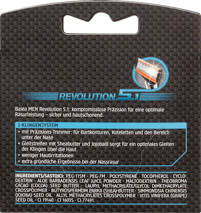 revolution 5.1 Rasierklingen Balea MEN