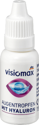 Augentropfen mit Hyaluron  VISIOMAX