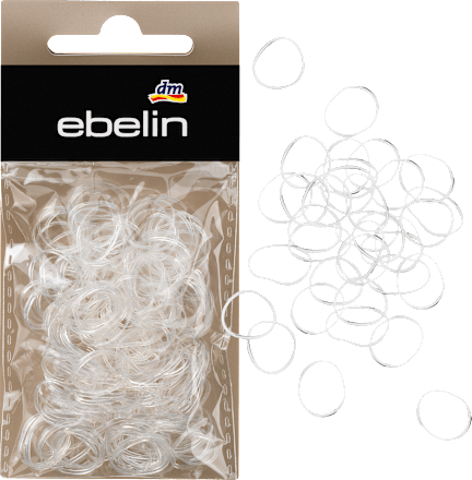 Haargummis mini Transparent ebelin