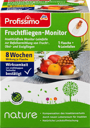 nature Fruchtfliegen-Monitor Set (1 Fl. + 4 Fallen) Profissimo
