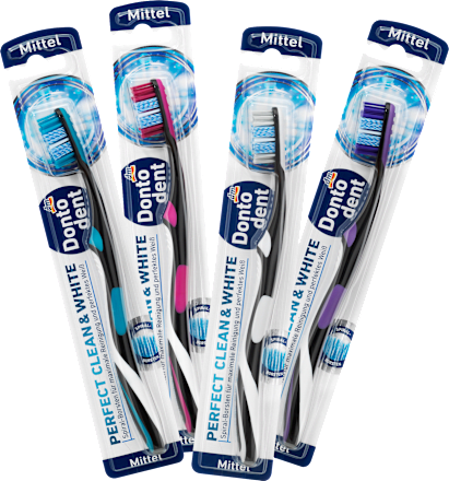 Zahnbürste Perfect Clean & White mittel Dontodent