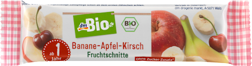 Fruchtriegel Banane Apfel Kirsch ab 1 Jahr dmBio