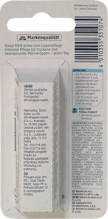 Lippenpflege active care Balea MEN