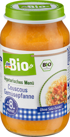 Menü Couscous-Gemüsepfanne, ab dem 8. Monat dmBio
