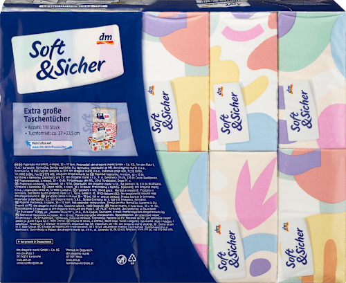 Chusteczki higieniczne Classic, 4-warstwowe, 30x10 szt. Soft&Sicher