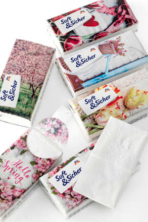 Chusteczki higieniczne Classic, 4-warstwowe, 30x10 szt. Soft&Sicher