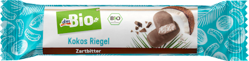 Schokoladen-Riegel Kokos in Zartbitter-Schokolade dmBio