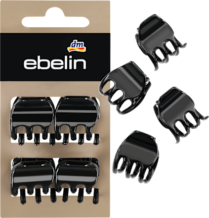 Haarklammern klein Schwarz ebelin