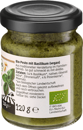 Pesto Basilico mit Pinienkerne dmBio