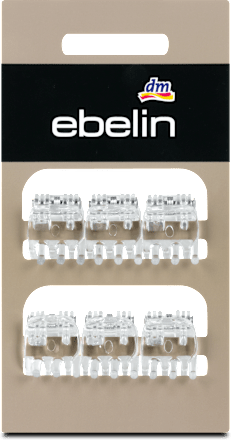 Mollette per capelli mini trasparenti ebelin