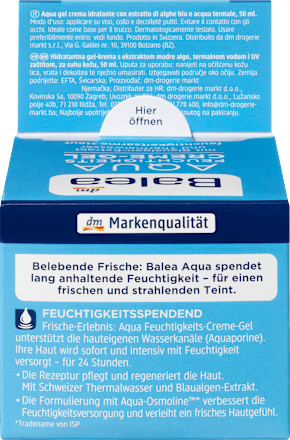 Tagescreme Aqua Feuchtigkeits-Creme-Gel Balea