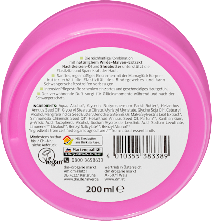 Mamaglück Körperbutter Wilde Malve alverde NATURKOSMETIK