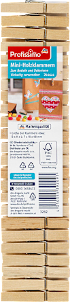 Mini-Holzklammern  Profissimo