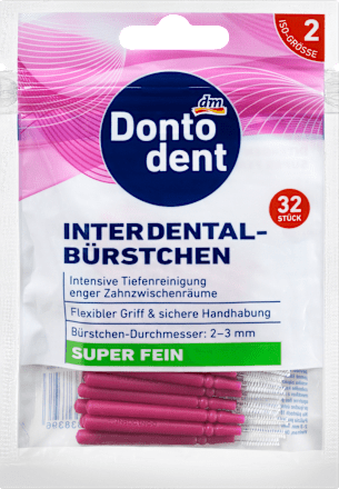 Interdentalbürstchen Rosa 0,4 mm ISO 2  Dontodent