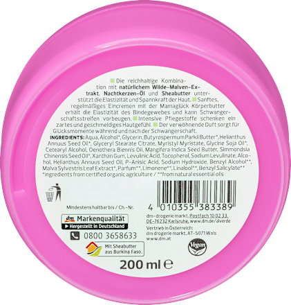 Mamaglück Körperbutter Wilde Malve alverde NATURKOSMETIK