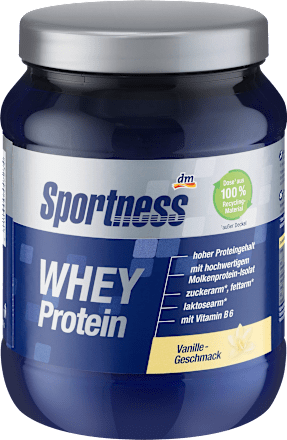 Whey Protein Pulver, Vanille-Geschmack Sportness