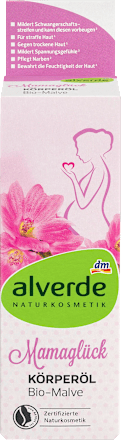 Mamaglück Körperöl Bio-Malve alverde NATURKOSMETIK