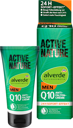 Men Przeciwzmarszczkowy krem do twarzy z Q10 dla mężczyzn Active Nature alverde MEN