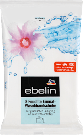 Waschhandschuhe Einmal feucht ebelin